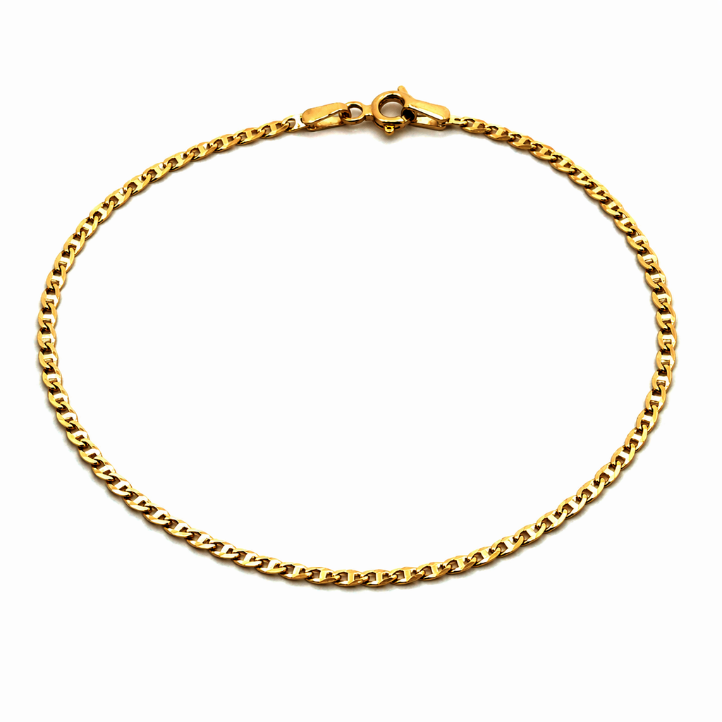 Žluté zlato náramek UNISEX PANCR STEG 18cm